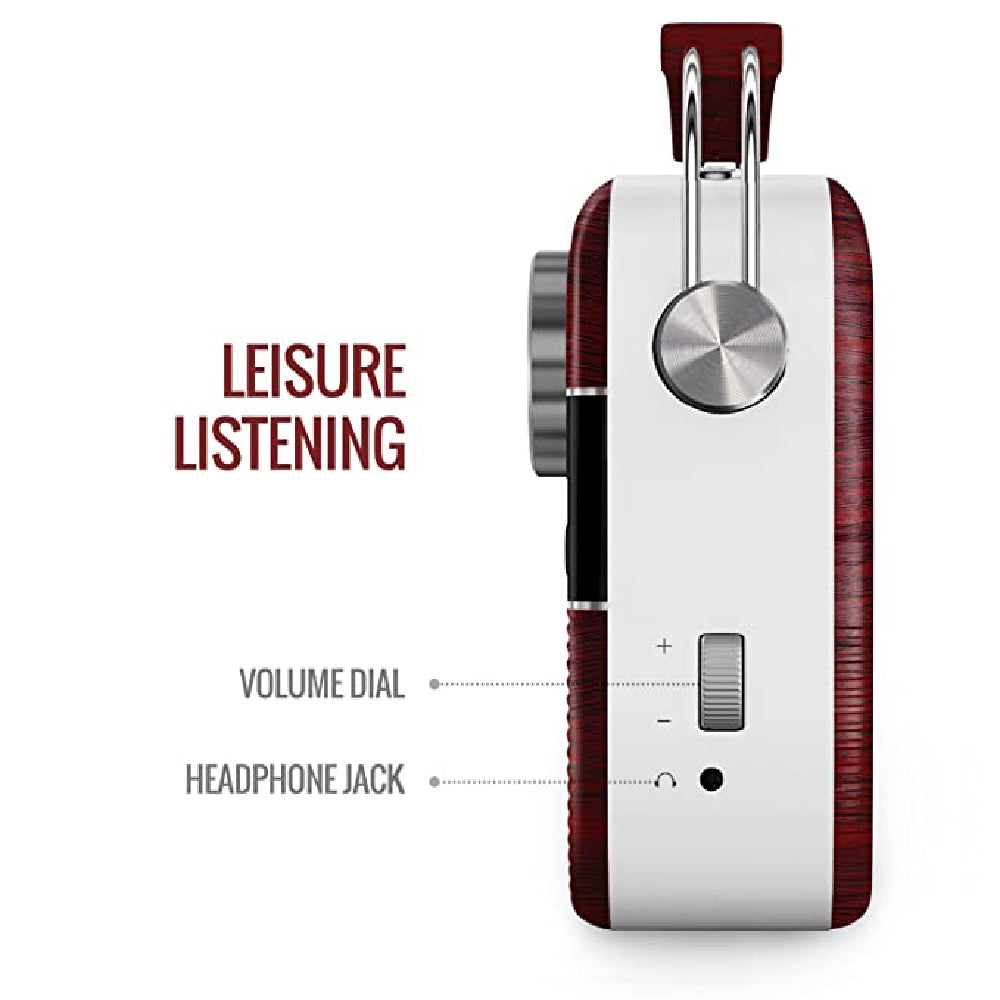 Saregama Carvaan Hindi - Portable Music Player with 5000 Preloaded Songs, FM/BT/AUX (Cherrywood Red) - CarrotKart | India's first Open Box ecommerce platform