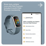 Fitbit Charge 5 Advanced Health & Fitness Tracker with Built-in GPS, Stress Management, Sleep Tools, 24/7 Heart Rate, SpO2 & More, Steel Blue/Platinum, One Size (S & L Bands Included) - CarrotKart | India's first Open Box ecommerce platform
