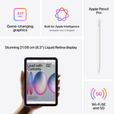 Apple iPad mini (A17 Pro): Apple Intelligence, 21.08 cm (8.3″) Liquid Retina Display, 256GB, Wi-Fi 6E + 5G Cellular, 12MP Front/12MP Back Camera, Touch ID, All-Day Battery Life — Blue - CarrotKart | India's first Open Box ecommerce platform