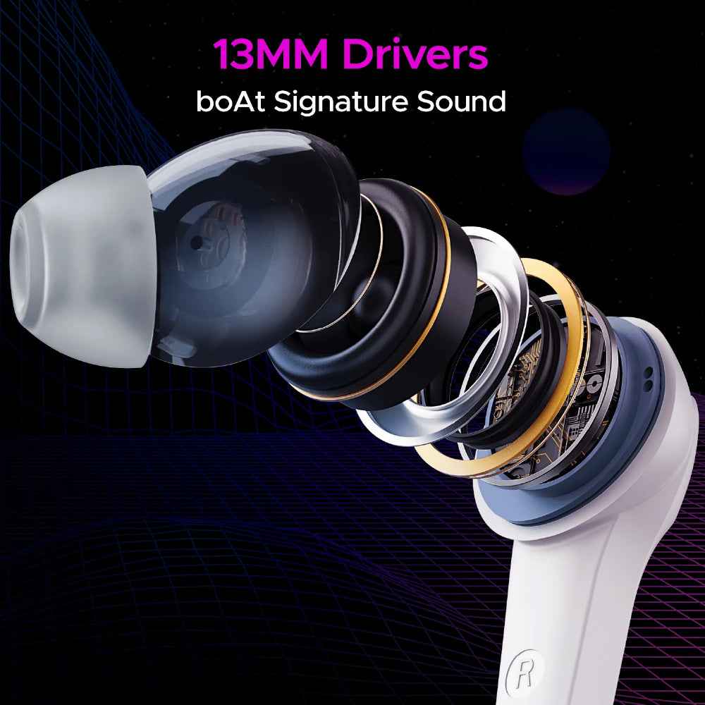 BoAt Immortal 161 Bluetooth Gaming Wireless Earbuds with BEAST™️Mode, ASAP™️ Charge, RGB lights