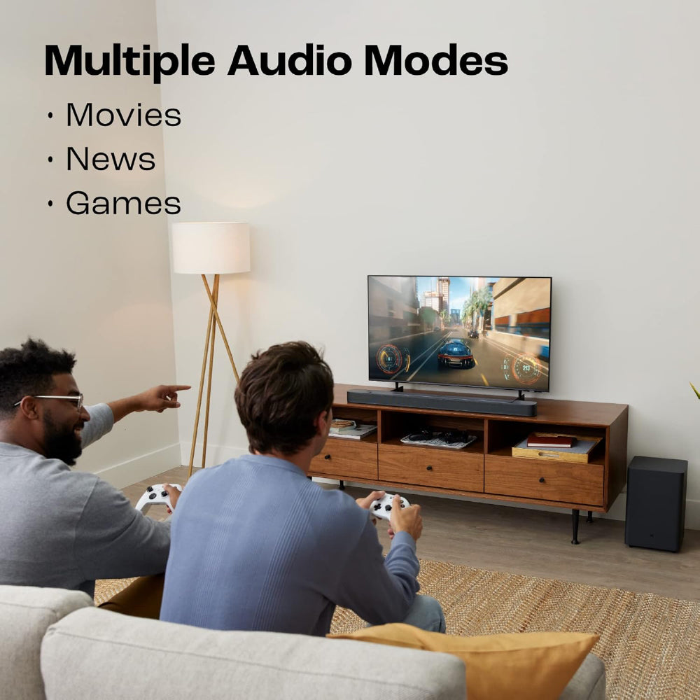 JBL Bar 2.1 Deep Bass (MK2), Soundbar with 6.5” Down-Firing Wireless Subwoofer, 2.1 Channel, Built-in Dolby Digital, Bluetooth, HDMI & Optical Connectivity (300W) - CarrotKart | India's first Open Box ecommerce platform