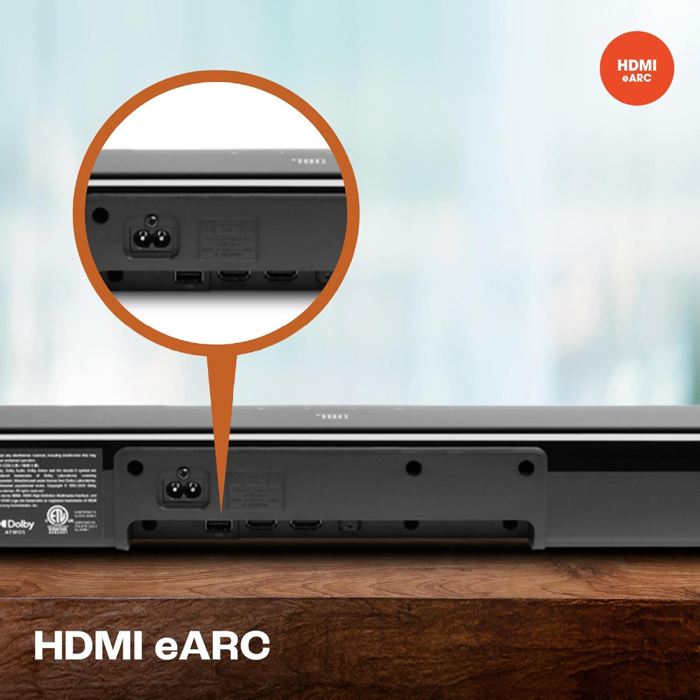 JBL Cinema SB190 Deep Bass, Dolby Atmos Soundbar with Wireless Subwoofer for Extra Deep Bass, 2.1 Channel with Remote, Sound Mode for Voice Clarity, HDMI eARC, Bluetooth & Optical Connectivity (380W) - CarrotKart | India's first Open Box ecommerce platform