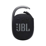 JBL Clip 4, Wireless Ultra Portable Bluetooth Speaker, Pro Sound, Integrated Carabiner, Vibrant Colors with Rugged Fabric Design, Dust & Waterproof, Type C (Without Mic, Black)