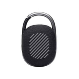 JBL Clip 4, Wireless Ultra Portable Bluetooth Speaker, Pro Sound, Integrated Carabiner, Vibrant Colors with Rugged Fabric Design, Dust & Waterproof, Type C (Without Mic, Black)