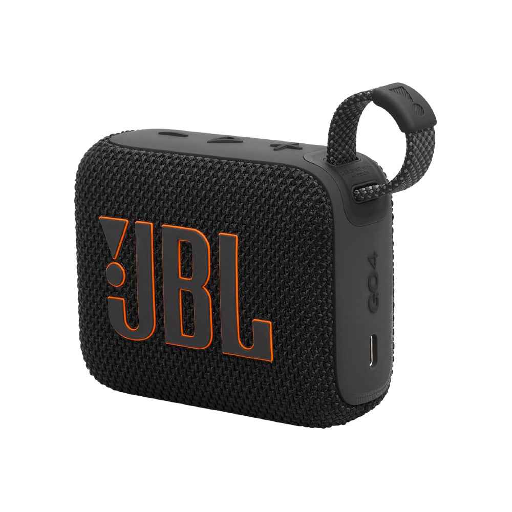JBL Go 4, Wireless Ultra Portable Bluetooth Speaker, Pro Sound, Vibrant Colors, Water & Dust Proof, Type C (Without Mic, Black)
