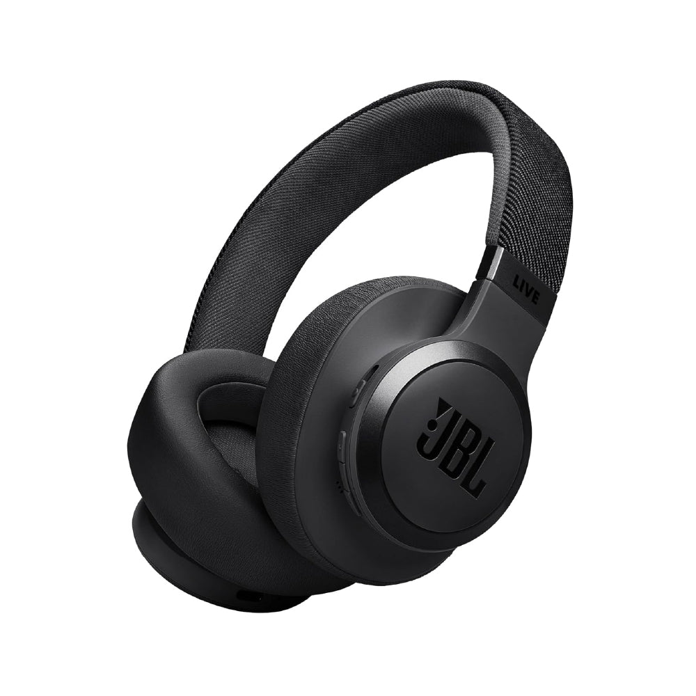 JBL Live 770NC True Adaptive Noise Cancellation Headphones Wireless Over Ear, Spatial Sound, 65Hrs Playtime, Speed Charge, Multipoint Connect & Personi-Fi 2.0, Customized EQ, Google Fast Pair, Black - CarrotKart | India's first Open Box ecommerce platform