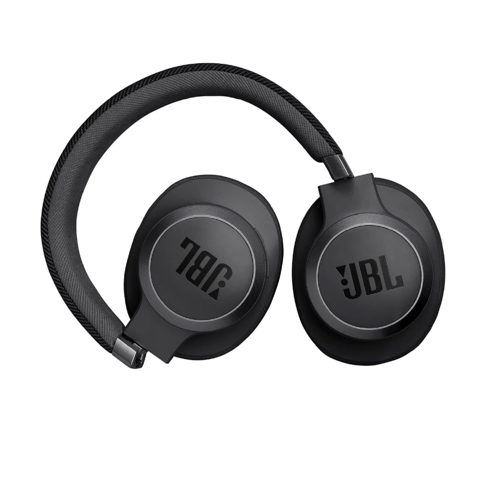 JBL Live 770NC True Adaptive Noise Cancellation Headphones Wireless Over Ear, Spatial Sound, 65Hrs Playtime, Speed Charge, Multipoint Connect & Personi-Fi 2.0, Customized EQ, Google Fast Pair, Black - CarrotKart | India's first Open Box ecommerce platform