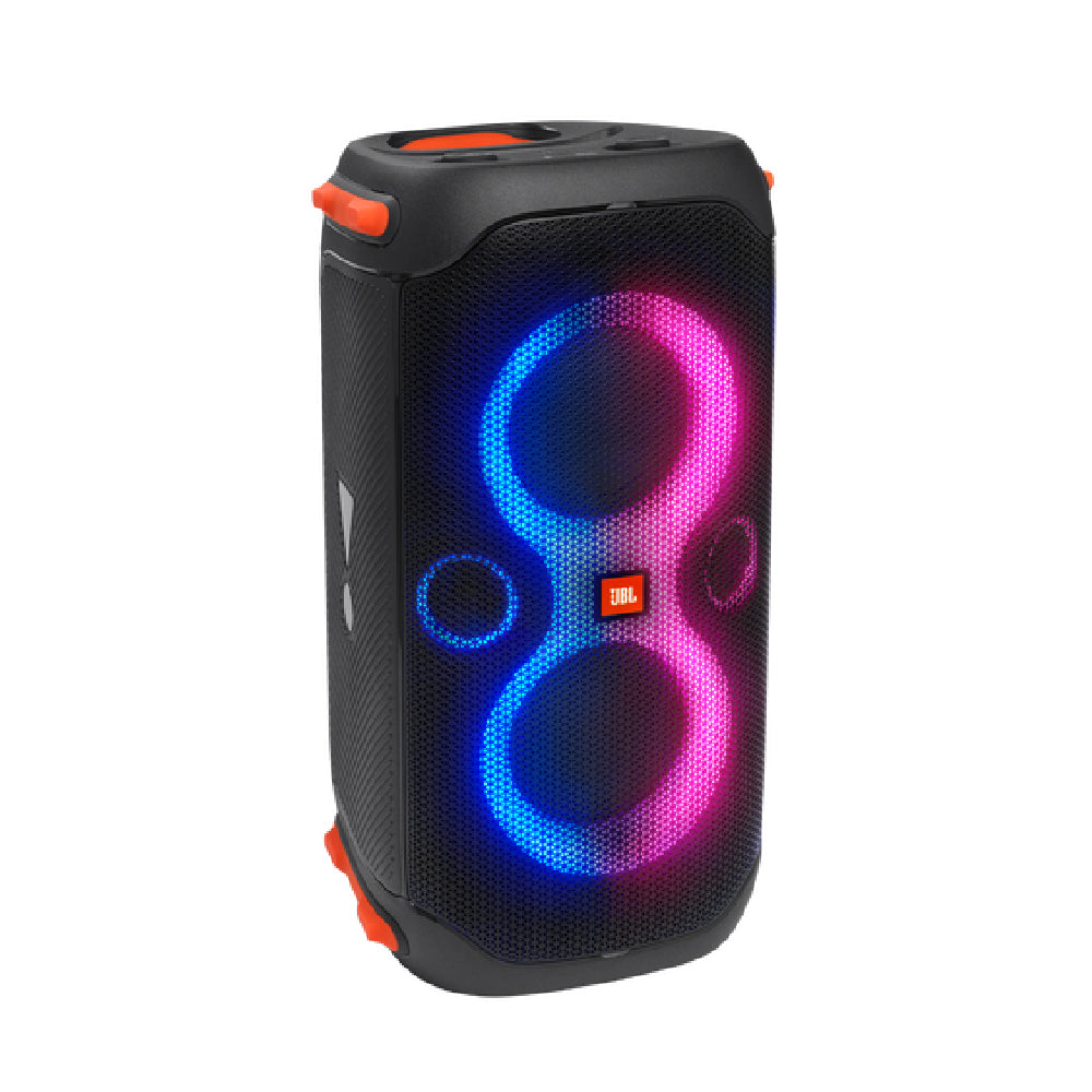 JBL Partybox 110, Wireless Bluetooth Party Speaker, 160W Monstrous Pro Sound, Dynamic Light Show, Upto 12Hrs Playtime, Built-in Powerbank, Guitar & Mic Input, PartyBox App, Splashproof (Black) - CarrotKart | India's first Open Box ecommerce platform