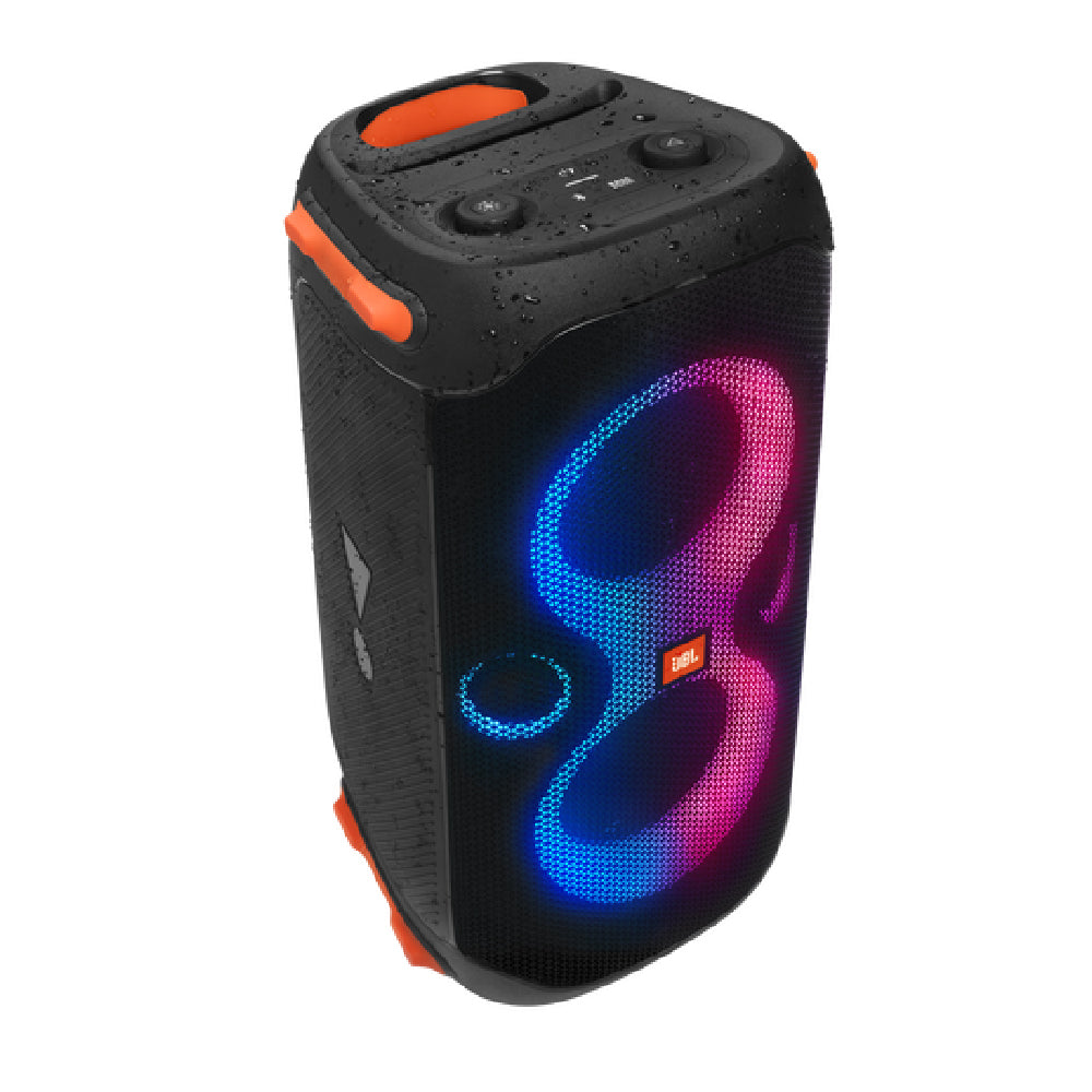 JBL Partybox 110, Wireless Bluetooth Party Speaker, 160W Monstrous Pro Sound, Dynamic Light Show, Upto 12Hrs Playtime, Built-in Powerbank, Guitar & Mic Input, PartyBox App, Splashproof (Black) - CarrotKart | India's first Open Box ecommerce platform