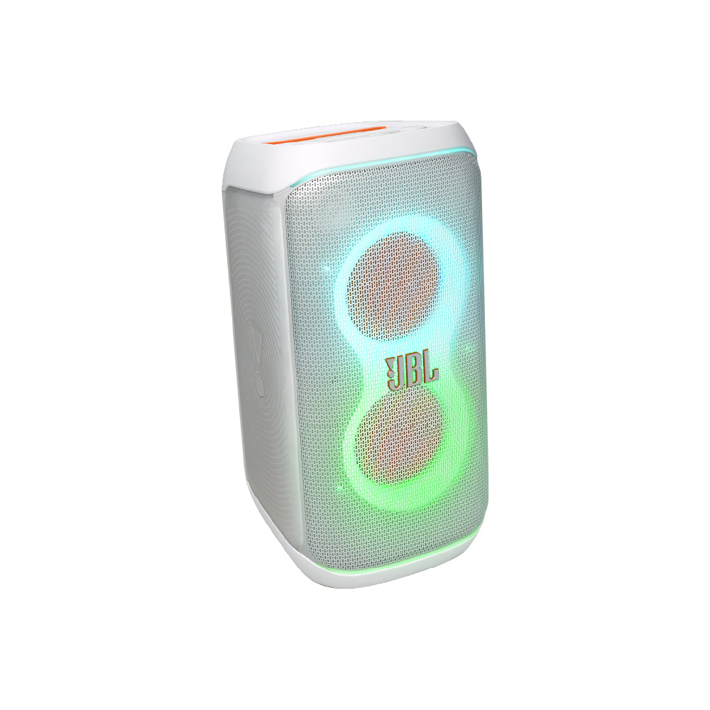 JBL Partybox 120 Wireless Bluetooth 160W Party Speaker, AI Sound Boost, Futuristic Light Show, Upto 12Hrs Playtime,Multispeaker Connection by Auracast, Guitar & Mic Input, Splashproof (Black) - CarrotKart | India's first Open Box ecommerce platform