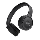 JBL Tune 520BT Wireless On Ear Headphones with Mic, Upto 57H Battery, Speed Charge : 5 Min Charge Gives Up to 3H of Playback, Multipoint Connect, Customizable Bass with Headphones App, BT 5.3 (Black) - CarrotKart | India's first Open Box ecommerce platform