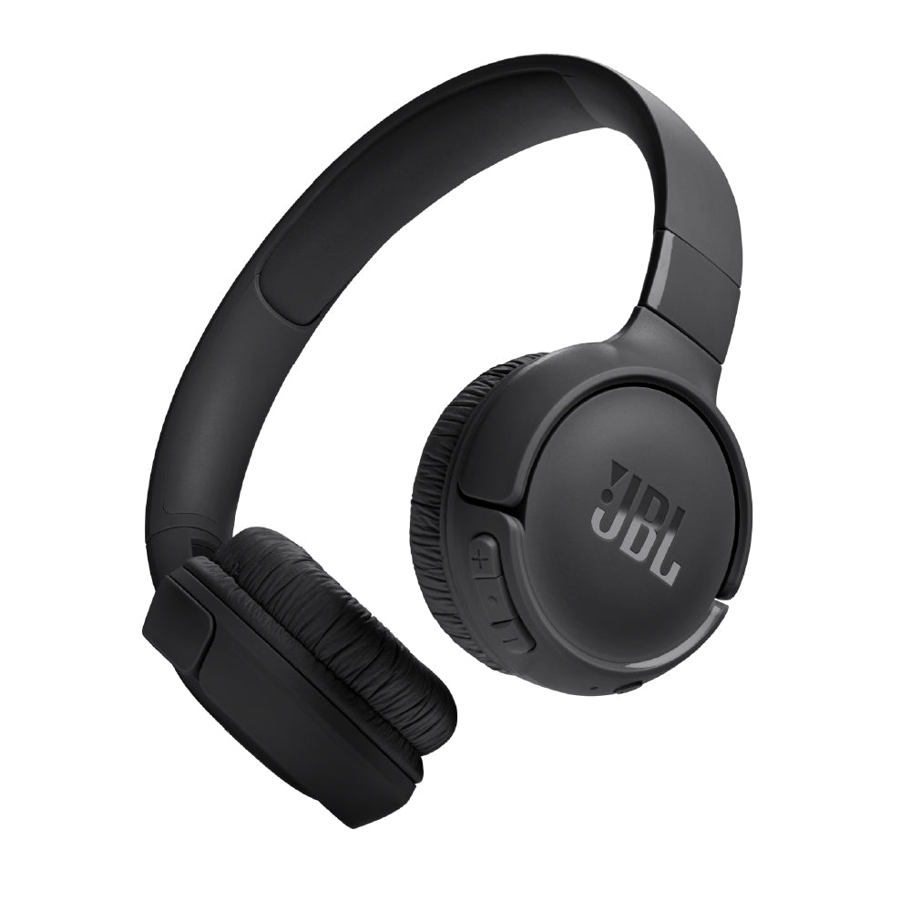 JBL Tune 520BT Wireless On Ear Headphones with Mic, Upto 57H Battery, Speed Charge : 5 Min Charge Gives Up to 3H of Playback, Multipoint Connect, Customizable Bass with Headphones App, BT 5.3 (Black) - CarrotKart | India's first Open Box ecommerce platform