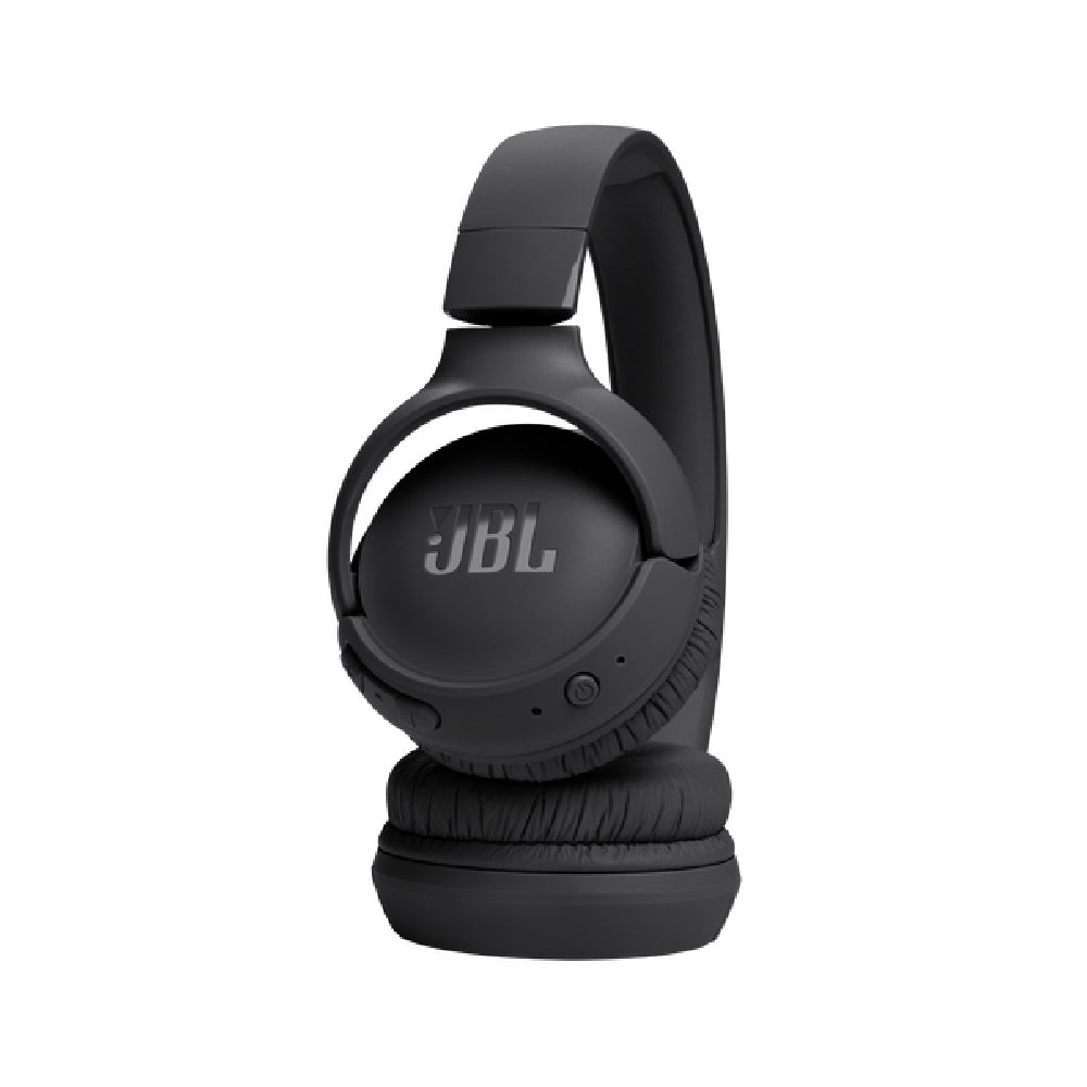 JBL Tune 520BT Wireless On Ear Headphones with Mic, Upto 57H Battery, Speed Charge : 5 Min Charge Gives Up to 3H of Playback, Multipoint Connect, Customizable Bass with Headphones App, BT 5.3 (Black) - CarrotKart | India's first Open Box ecommerce platform