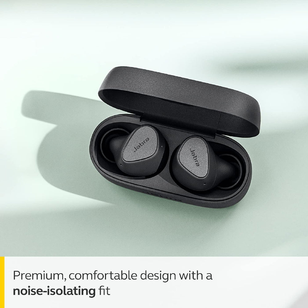 Jabra Elite 3 in Ear True Wireless Earbuds – Noise Isolating with 4 Built-in Microphones for Clear Calls, Rich Bass, Customizable Sound, Mono Mode - Dark Grey - CarrotKart | India's first Open Box ecommerce platform
