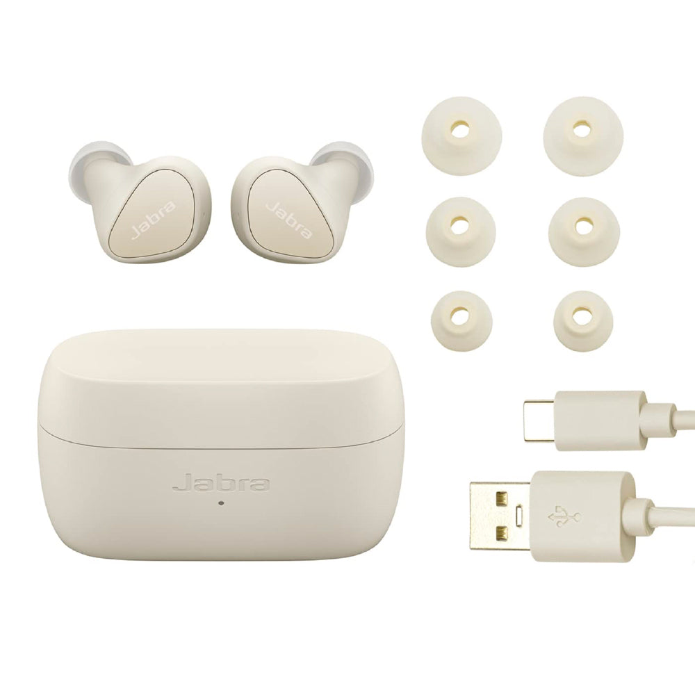 JABRA Jabra Elite 4 Bluetooth Headsets with ANC, Multipoint, 4-mic call technology Bluetooth (Light Beige, In the Ear) - CarrotKart | India's first Open Box ecommerce platform