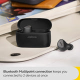 Jabra Elite 5 True Wireless in Ear Bluetooth Earbuds with Active Noise Cancellation, 6 Built-in Microphones for Clear Calls, Dual Pairing & Microsoft Swift Pair for Windows Devices - Titanium Black - CarrotKart | India's first Open Box ecommerce platform