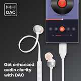 JBL Tune 310 Wired in Ear Type C Headphones, Hi-Res Audio with Digital-to-Analog Converter, 3-Button EQ Preset Remote with Microphone, Tangle-Free Flat Cable, Compatible with USB-C Devices (White) - CarrotKart | India's first Open Box ecommerce platform