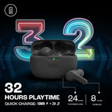 JBL Wave Buds TWS, 32Hr Playtime, IP54, Smart Ambient & TalkThru Mode, JBL App, Bluetooth (Black, In the Ear) - CarrotKart | India's first Open Box ecommerce platform