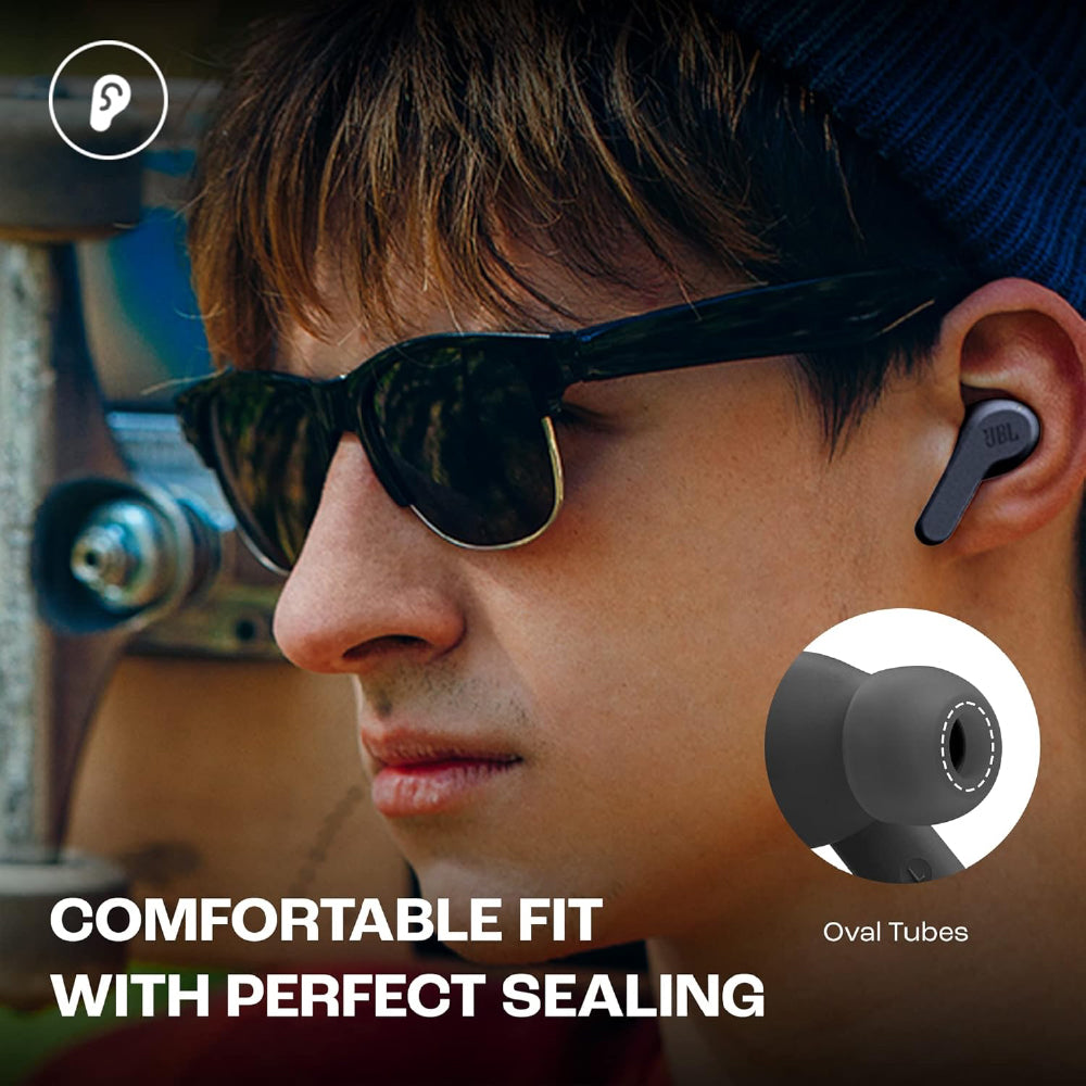 JBL Wave Buds TWS, 32Hr Playtime, IP54, Smart Ambient & TalkThru Mode, JBL App, Bluetooth (Black, In the Ear) - CarrotKart | India's first Open Box ecommerce platform