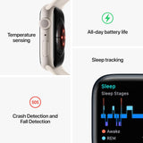 Apple Watch Series 8 [GPS 41 mm] Smart Watch w/Midnight Aluminium Case with Midnight Sport Band. Fitness Tracker, Blood Oxygen & ECG Apps, Always-On Retina Display, Water Resistant - CarrotKart | India's first Open Box ecommerce platform