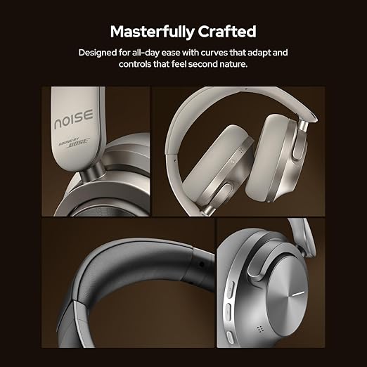 Noise Master Buds Max, Sound by BOSE, Segment Leading ANC, Dynamic EQ, 60 Hr Playtime Bluetooth Headset (Titanium, On the Ear) - CarrotKart | India's first Open Box ecommerce platform