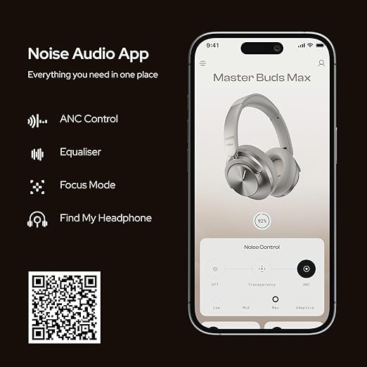 Noise Master Buds Max, Sound by BOSE, Segment Leading ANC, Dynamic EQ, 60 Hr Playtime Bluetooth Headset (Titanium, On the Ear) - CarrotKart | India's first Open Box ecommerce platform