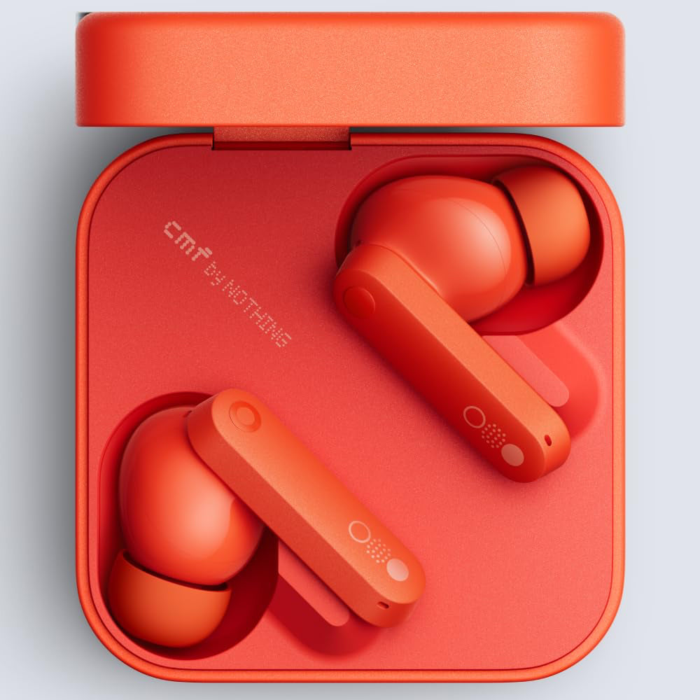 CMF by Nothing Buds 42 dB Active Noise Cancellation, Ultra Bass Technology, 35.5 Hrs playtime Bluetooth Gaming (Orange, True Wireless) - CarrotKart | India's first Open Box ecommerce platform