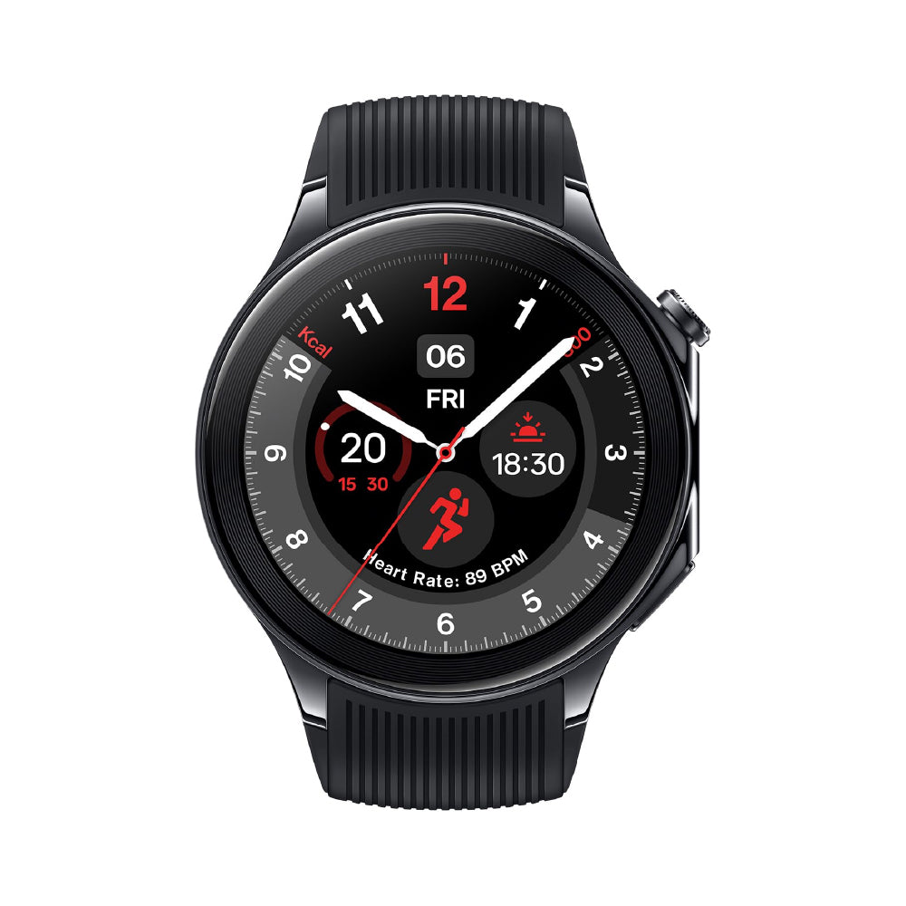 OnePlus Watch 2 with Wear OS 4,Snapdragon W5 Chipset,Upto 100hrs battery life,1.43’’ AMOLED Display, Stainless Steel & Sapphire Crystal build,Dual Frequency GPS, 5 ATM, IP68 & BT Calling (Black Steel) - CarrotKart | India's first Open Box ecommerce platform