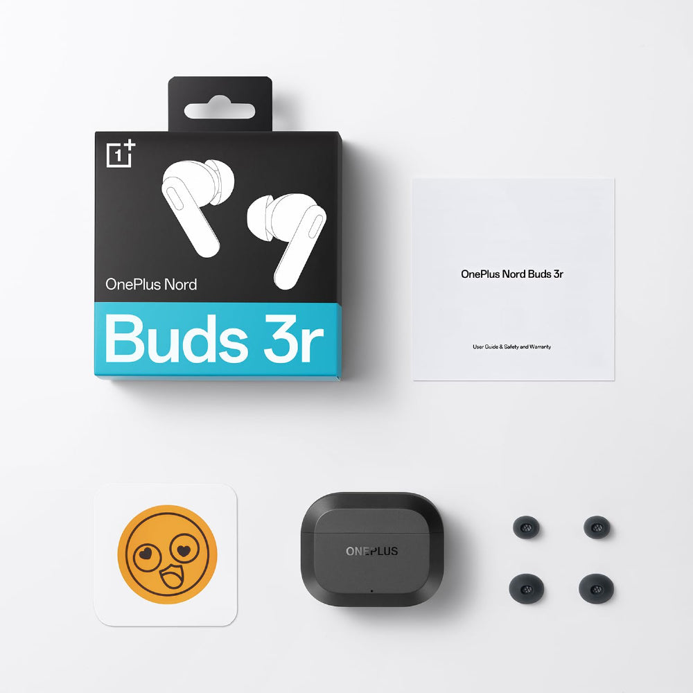OnePlus Nord Buds 3r TWS Earbuds up to 54 Hours Playback, 2-mic Clear Calls, 3D Spatial Audio, AI Translation, 12.4mm Drivers, Dual-Device Connectivity, 47ms Low Latency - Ash Black - CarrotKart | India's first Open Box ecommerce platform