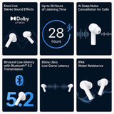 Oppo Enco Air2i Bluetooth Truly Wireless in-Ear Earbuds with Mic, Fast Charging & Up to 28Hrs Battery -Moonlight - CarrotKart | India's first Open Box ecommerce platform