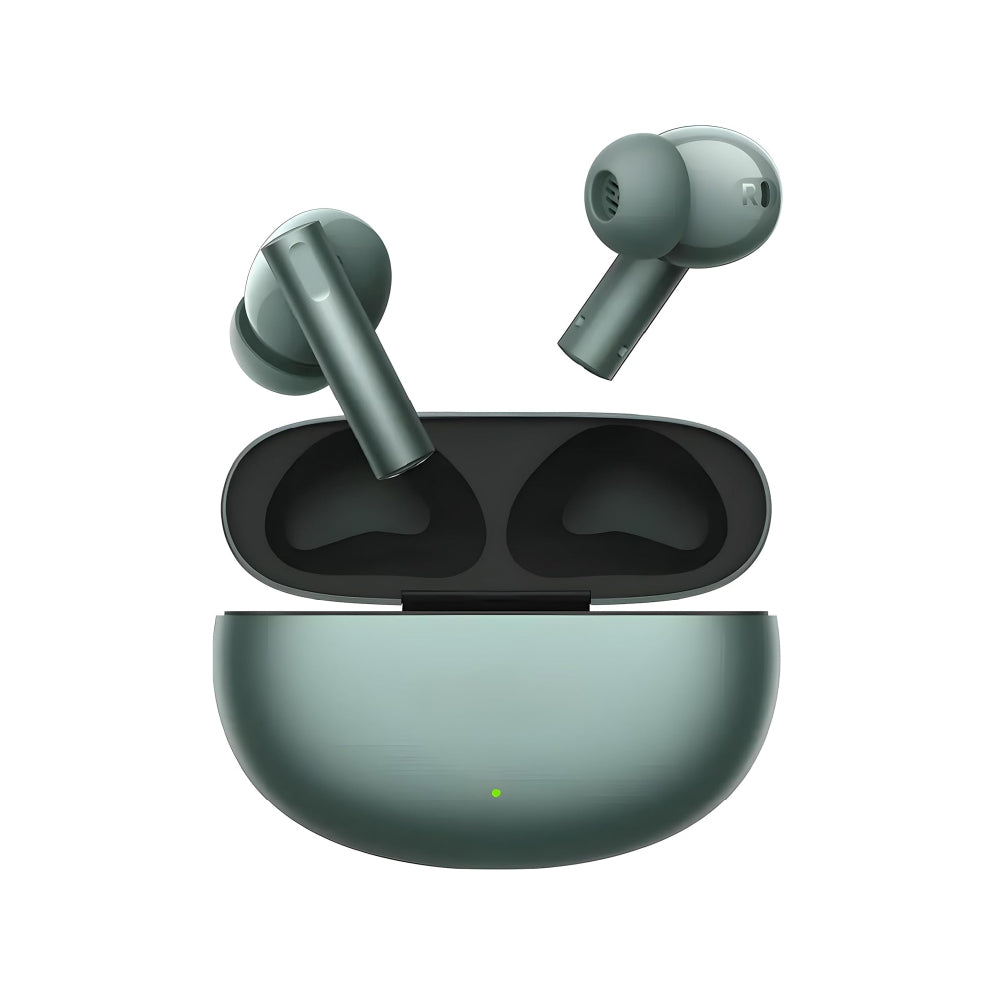 Real Me Air 6 Buds | 50dB Active Noise Cancellation, Hi-Res LHDC Audio, 12.4mm Dynamic Bass Driver, 6 Mic Clear Voice Calls, 51,IP55 Waterproof,TWS for Apple & Android (Air 6, Forest Green) - CarrotKart | India's first Open Box ecommerce platform