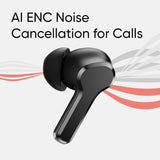 realme Buds T110 Bluetooth Truly Wireless in Ear Earbuds with mic, AI ENC for Calls, Google Fast Pair, 38 Hours Total Playback with Fast Charging and Low Latency Gaming Mode (Punk Black) - CarrotKart | India's first Open Box ecommerce platform