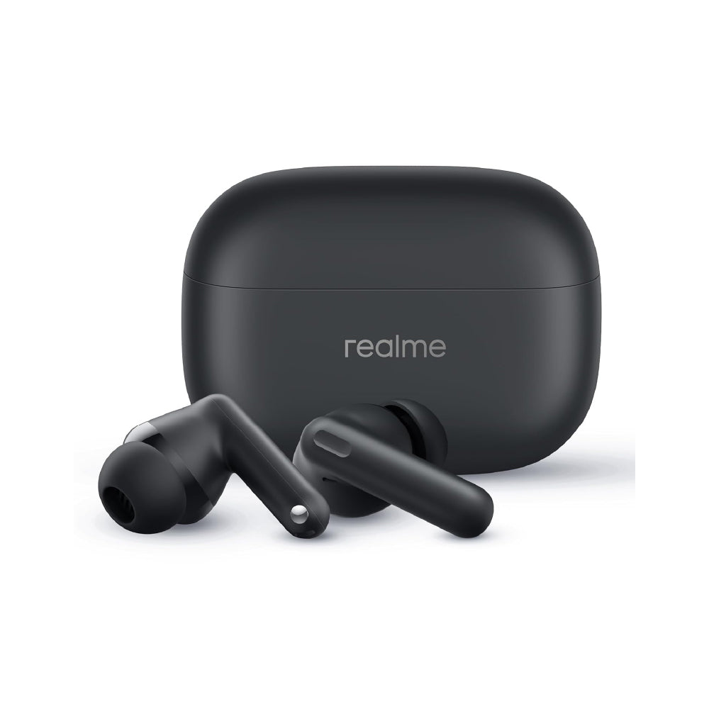 realme Buds T310 True Wireless in-Ear Earbuds with 46dB Hybrid ANC, 360° Spatial Audio, 12.4mm Dynamic Bass Driver, Upto 40Hrs Battery and Fast Charging (Vibrant Black) - CarrotKart | India's first Open Box ecommerce platform