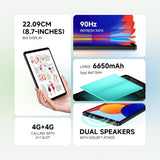 Redmi Pad SE 4G | WiFi Mediatek Helio G55| 8.7-Inc Display | 6650Mah Battery | 90Hz Smooth Refresh Rate| 4GB, 128GB | 1340 X 800 Display | 1 Billion Colours | Dolby Atmos | Dual Speakers | Urban Grey - CarrotKart | India's first Open Box ecommerce platform