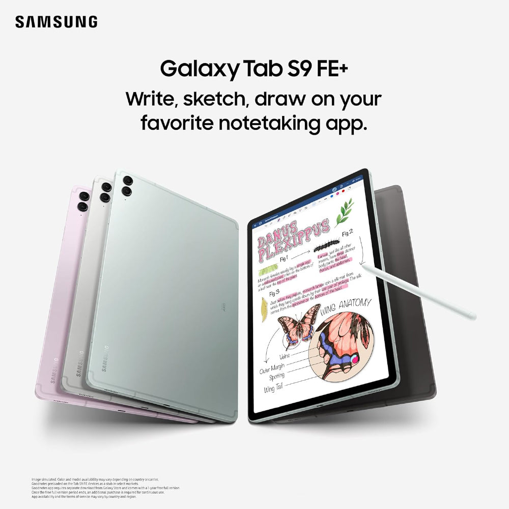 Samsung Galaxy Tab S9 FE+ 31.50 cm (12.4 inch) Display, RAM 8 GB, ROM 128 GB Expandable, S Pen in-Box, Wi-Fi, IP68 Tablet, Gray - CarrotKart | India's first Open Box ecommerce platform
