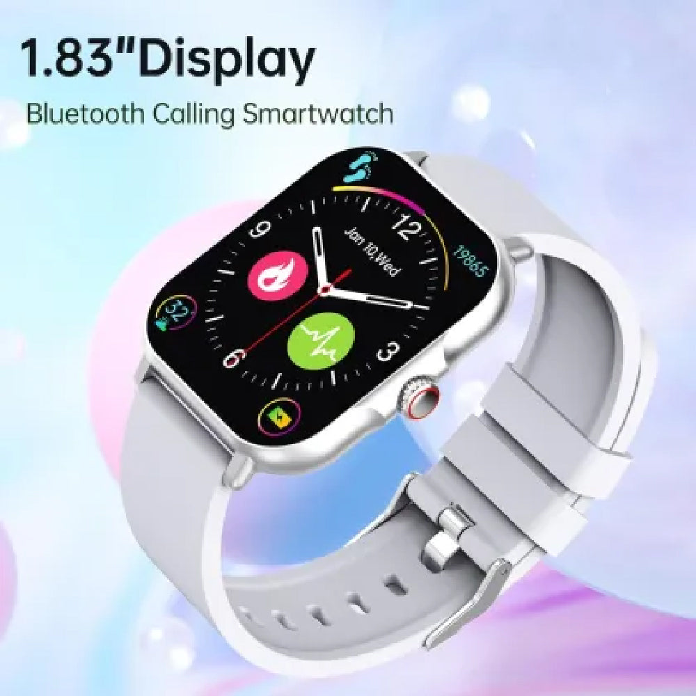 SHKOD Watch1 Pro 1.83" HD Display Bluetooth Calling, AI Voice Assistant(Black) Smartwatch (Black Strap, 1.83) - CarrotKart | India's first Open Box ecommerce platform