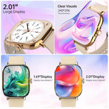 SHKOD Watch3 Pro 2.01" HD Display Bluetooth Calling, Fast Charging (Black) Smartwatch (Black Strap, 2.01) - CarrotKart | India's first Open Box ecommerce platform