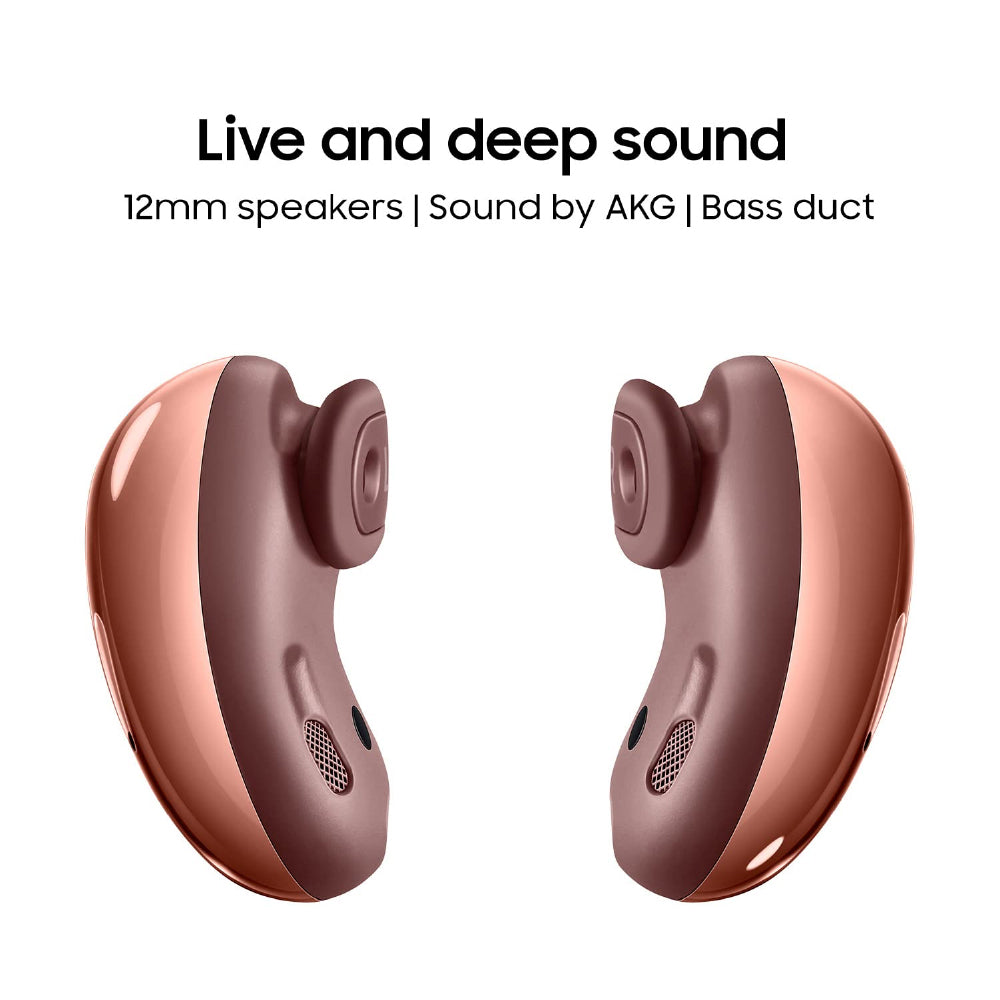 Samsung Galaxy Buds Live Bluetooth (Mystic Bronze, True Wireless) - CarrotKart | India's first Open Box ecommerce platform