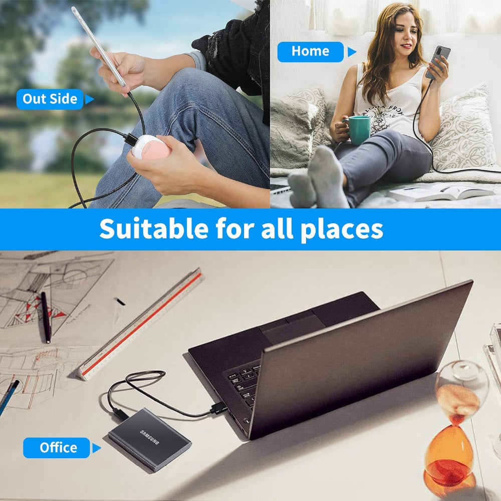 Samsung Usb To Type C 1.5 Meter 25W Fast Charging Usb C Cable High-Speed Data Transfer Compatible With Galaxy A20S,A21,A21S,A30,A30Sa31,A41,A42,A50,A50S,A51,A52,A70,A71,A81,A9,A91 Cord (Black) - CarrotKart | India's first Open Box ecommerce platform