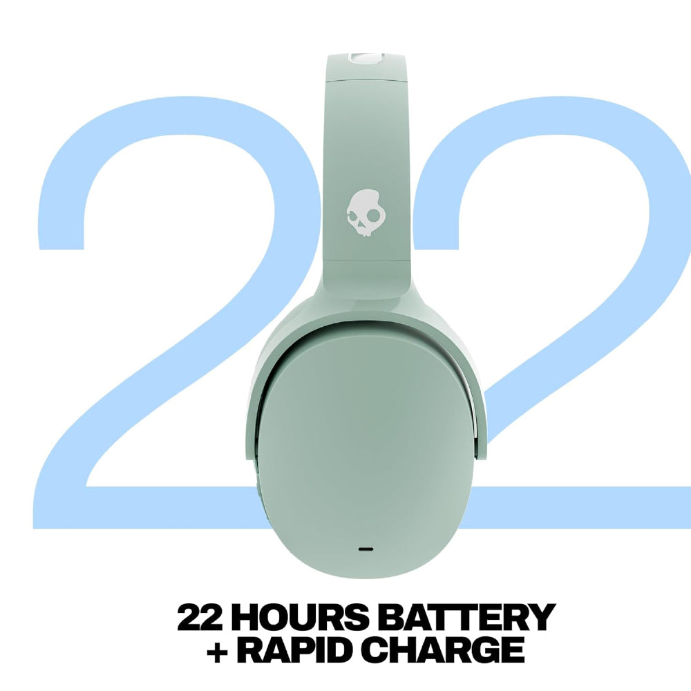 Skullcandy Hesh ANC Smartchoice Over-Ear Active Noise Cancelling Wireless Headphones 40mm Drivers,22Hr Playtime+Rapid,Flat-Folding and Collapsible,Light Weight,Work with Android,iOS-Preppy Summer - CarrotKart | India's first Open Box ecommerce platform