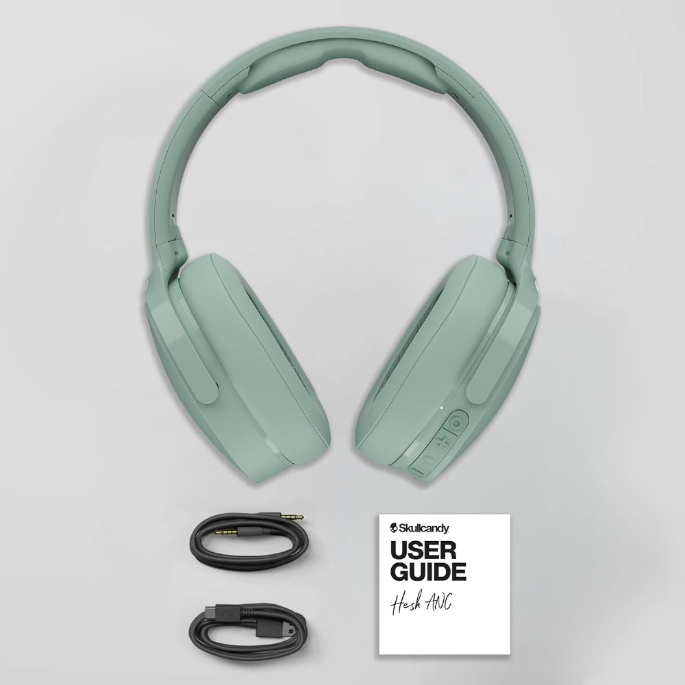 Skullcandy Hesh ANC Smartchoice Over-Ear Active Noise Cancelling Wireless Headphones 40mm Drivers,22Hr Playtime+Rapid,Flat-Folding and Collapsible,Light Weight,Work with Android,iOS-Preppy Summer - CarrotKart | India's first Open Box ecommerce platform