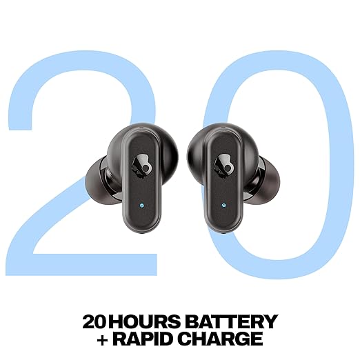Skullcandy Dime 3 True Wireless Earbuds | Multipoint Bluetooth Pairing, 20-Hour Battery Life, Built-in Mic, Auto Connect | Compatible with iPhone & Android – Black - CarrotKart | India's first Open Box ecommerce platform