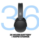 Skullcandy Hesh Evo Over-Ear Wireless Headphones, 40mm Drivers, 36Hr Playtime + Rapid Charge, Flat-Folding and Collapsible, Light Weight Heavy Audio Bass, Work with Android and iOS- Black - CarrotKart | India's first Open Box ecommerce platform