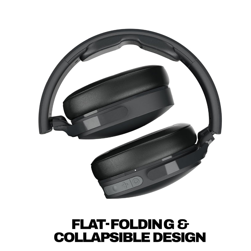 Skullcandy Hesh Evo Over-Ear Wireless Headphones, 40mm Drivers, 36Hr Playtime + Rapid Charge, Flat-Folding and Collapsible, Light Weight Heavy Audio Bass, Work with Android and iOS- Black - CarrotKart | India's first Open Box ecommerce platform