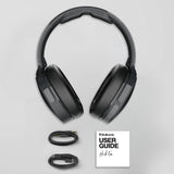 Skullcandy Hesh Evo Over-Ear Wireless Headphones, 40mm Drivers, 36Hr Playtime + Rapid Charge, Flat-Folding and Collapsible, Light Weight Heavy Audio Bass, Work with Android and iOS- Black - CarrotKart | India's first Open Box ecommerce platform
