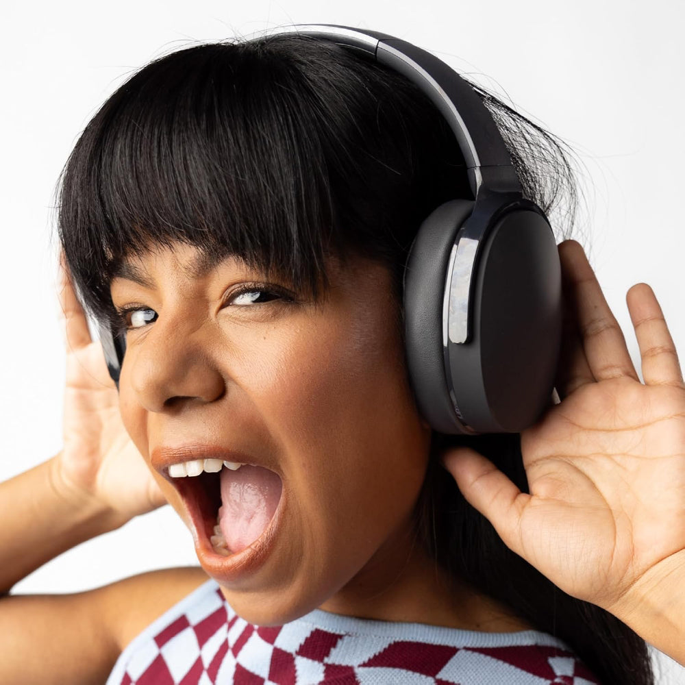 Skullcandy Hesh Evo Over-Ear Wireless Headphones, 40mm Drivers, 36Hr Playtime + Rapid Charge, Flat-Folding and Collapsible, Light Weight Heavy Audio Bass, Work with Android and iOS- Black - CarrotKart | India's first Open Box ecommerce platform