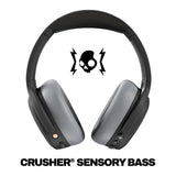 Skullcandy Crusher ANC 2 Wireless Over-Ear Bluetooth Headphones with Multi-Sensory Bass, Active Noise Cancelling, Up to 60 Hours Battery, Microphone for iPhone Android - Black/Asphalt - CarrotKart | India's first Open Box ecommerce platform