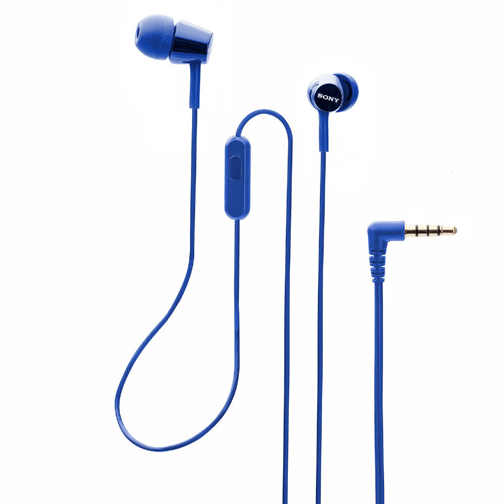 Sony MDR-EX150AP In-Ear Headphones with Mic (Dark Blue) - CarrotKart | India's first Open Box ecommerce platform