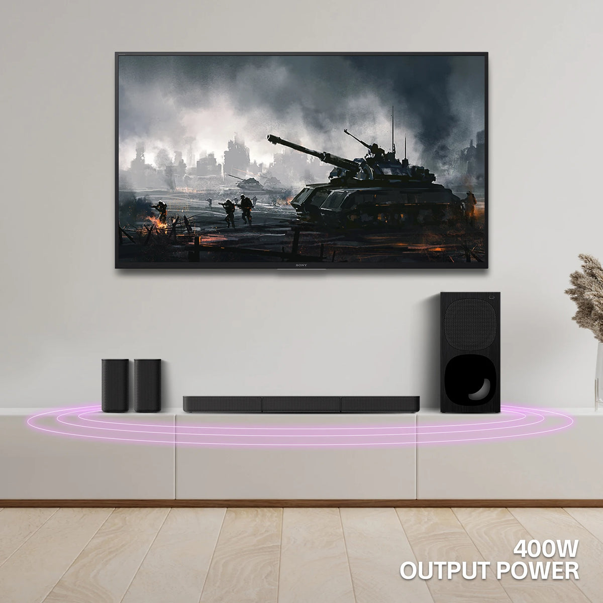 SONY HT-S20R 5.1ch Home Theatre with Digital, Subwoofer, Rear Speakers, 400 W Bluetooth Soundbar (Black, 5.1 Channel) - CarrotKart | India's first Open Box ecommerce platform