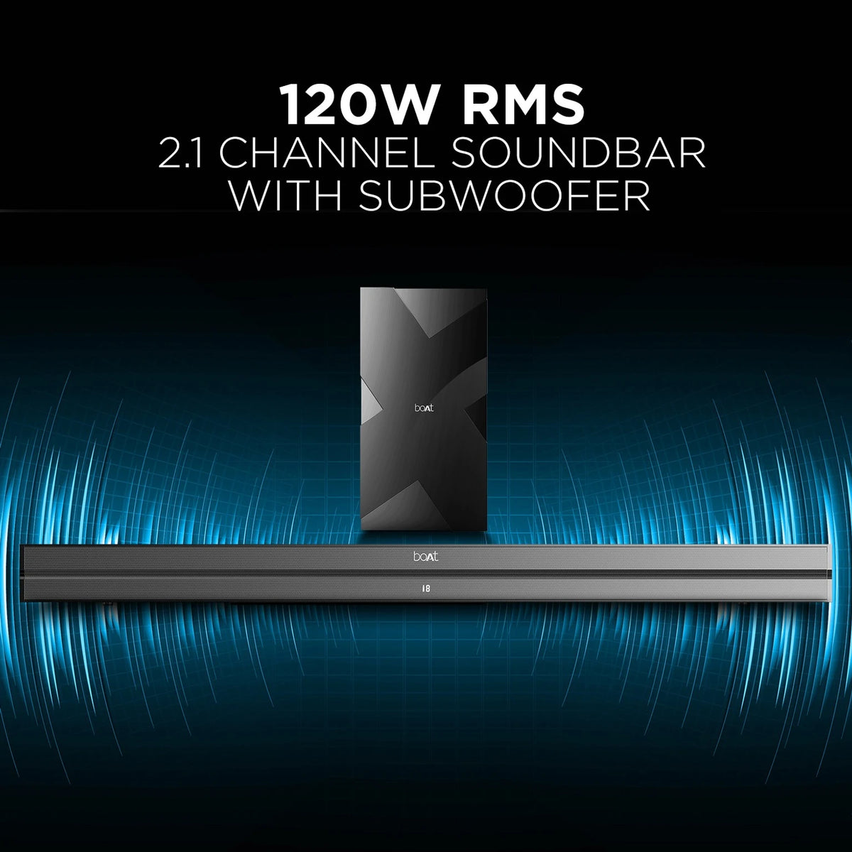 boAt Aavante Bar 1550 120W Soundbar 2.1 Channel - CarrotKart | India's first Open Box ecommerce platform